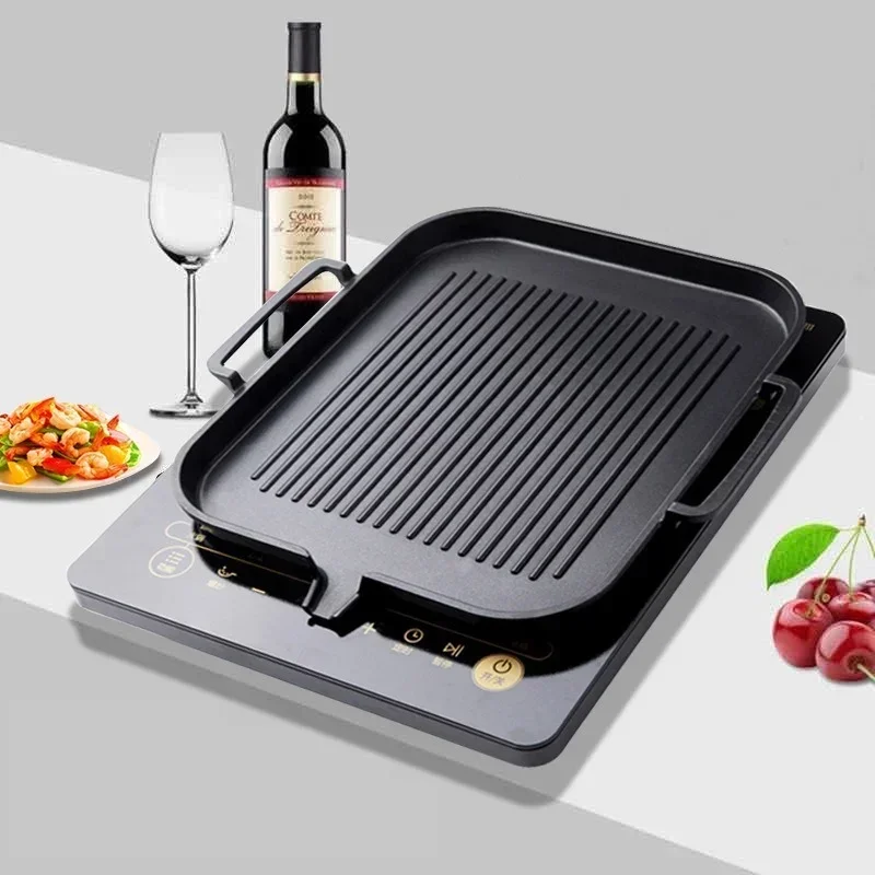Korean Bbq Grill - Aluminum Frying Pan Non-stick Barbecue Frying
