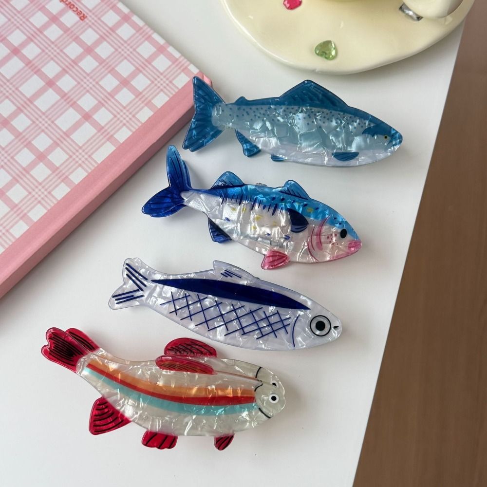 The Korean Lifestyle - Hairpin Ocean Animal Hair Claw Pvc