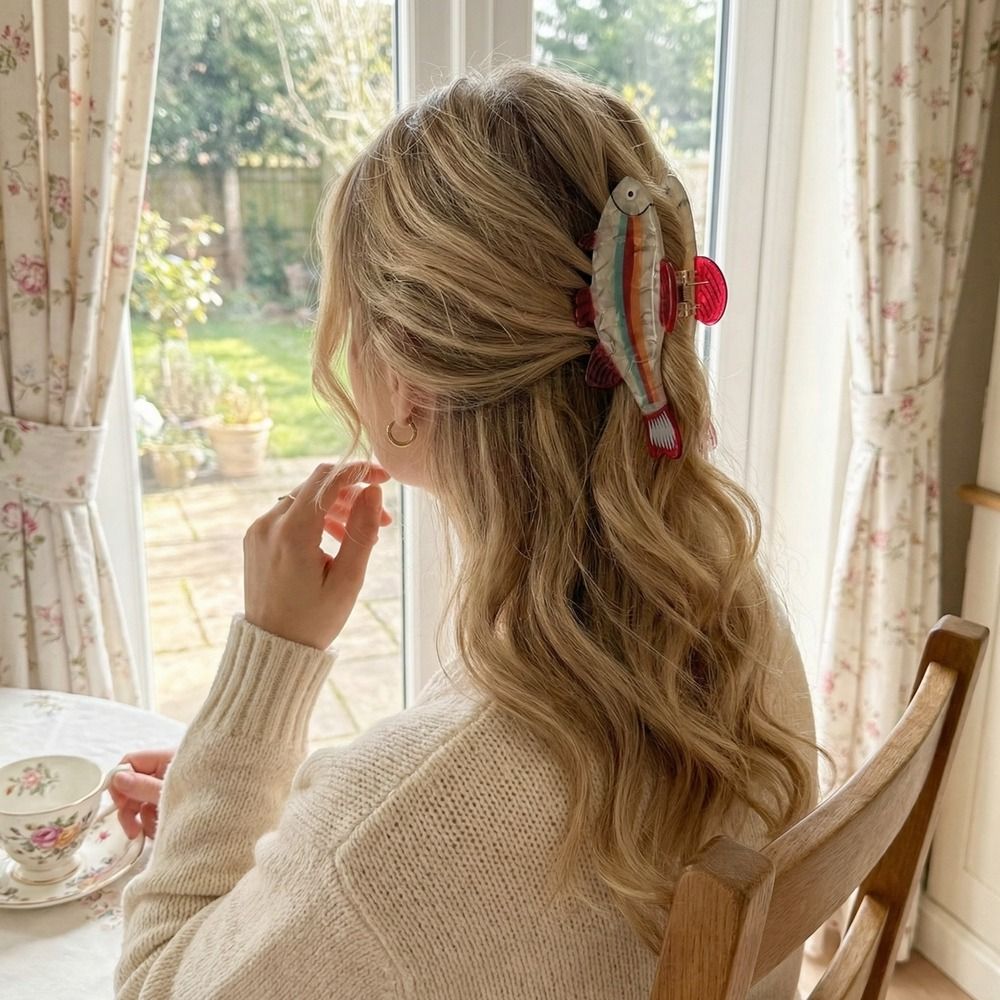 The Korean Lifestyle - Hairpin Ocean Animal Hair Claw Tuna