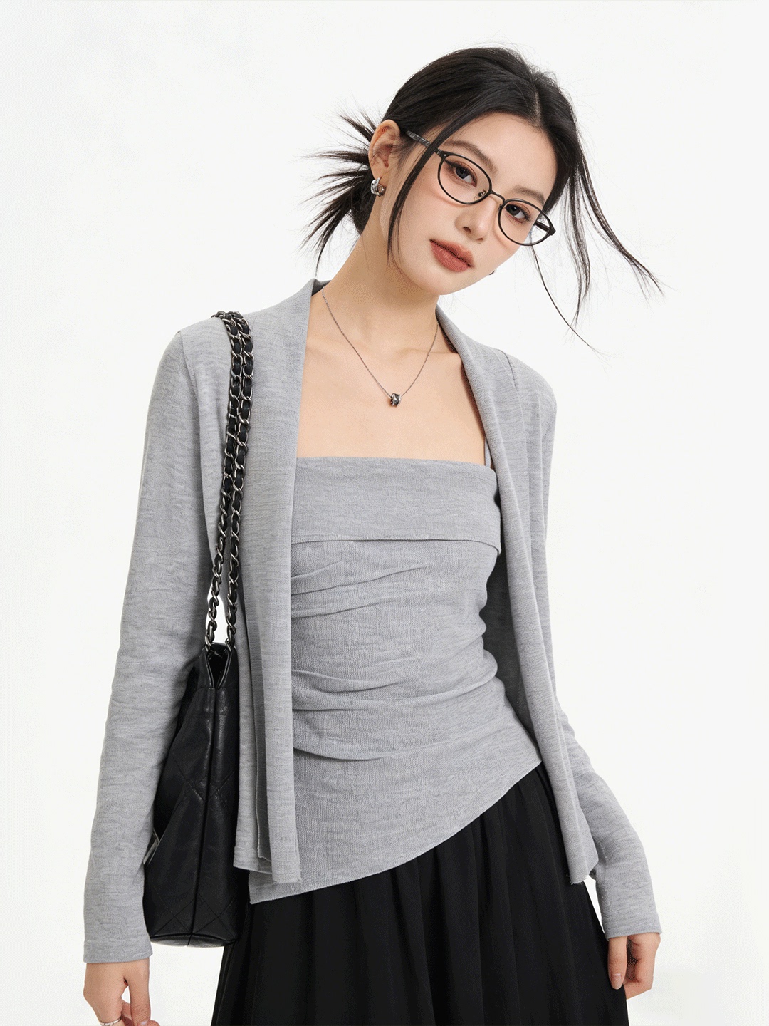 The Korean Lifestyle - Lush Life Skin-friendly Short Knitted Cardigan