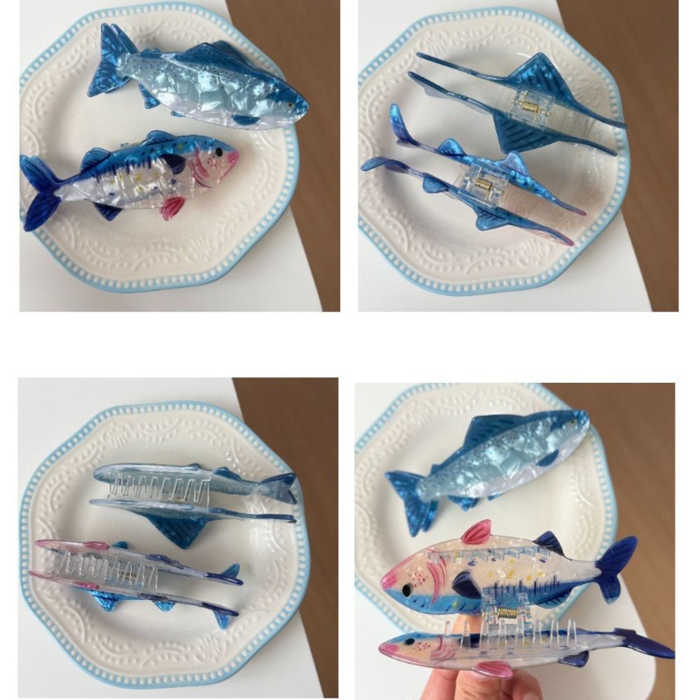 Hairpin Ocean Animal Hair Claw - The Korean Lifestyle 评论和价格