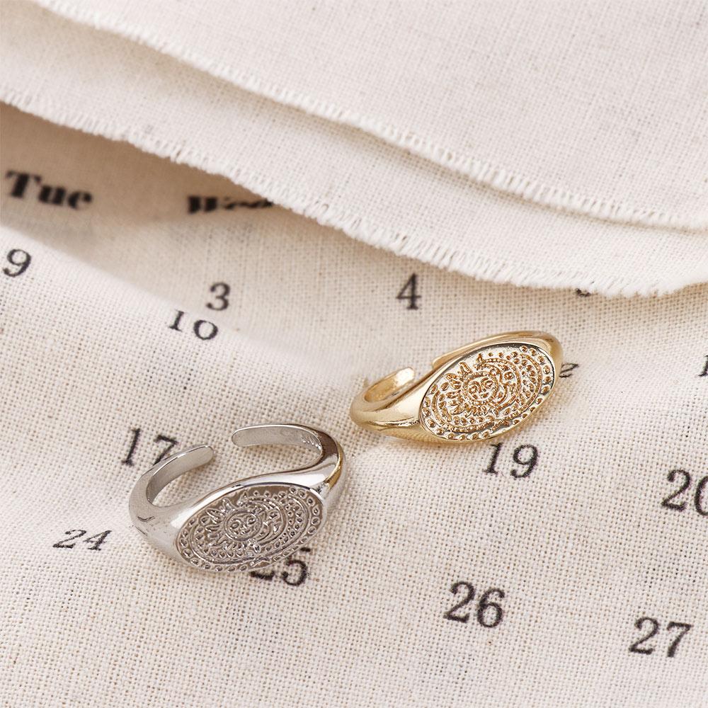 Minimalist Sun Moon Pattern Ri - Korean Women Lifestyle 评论和价格