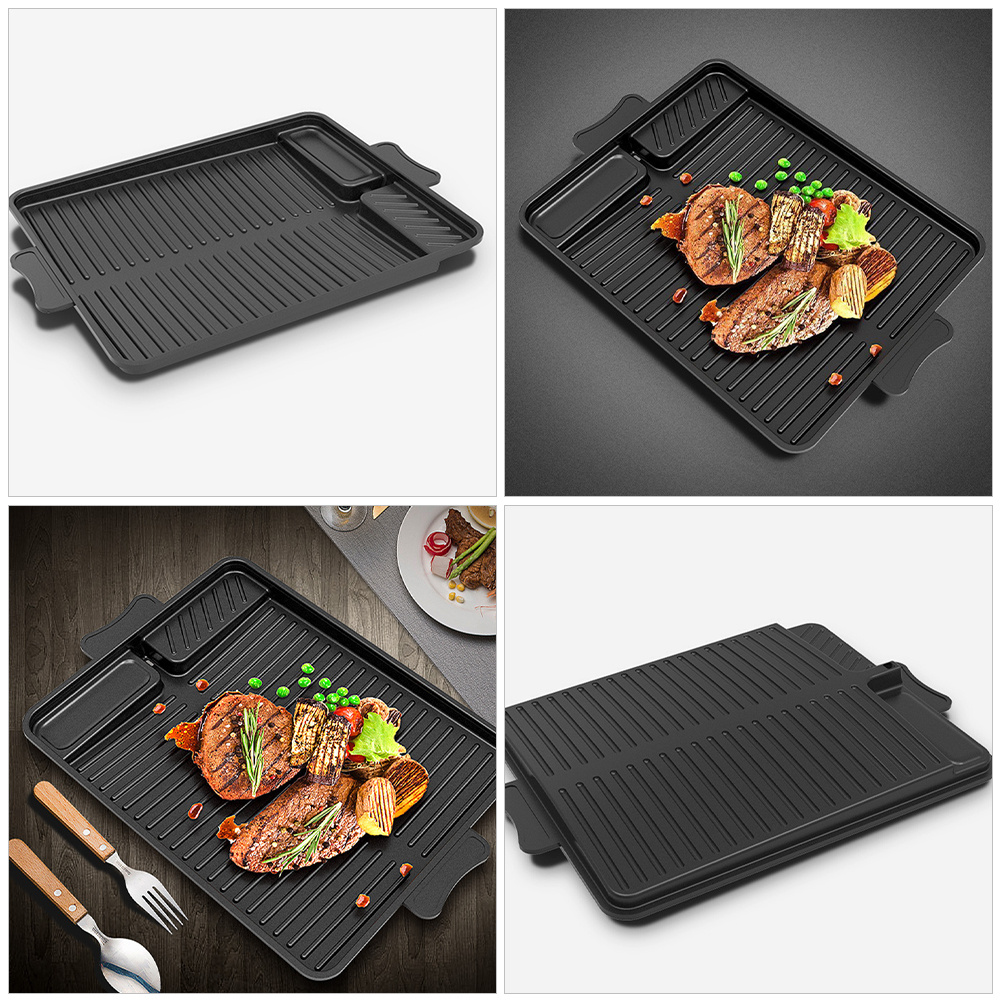 Korean Bbq Pan Large Rectangul - Korean Bbq Grill 评论和价格