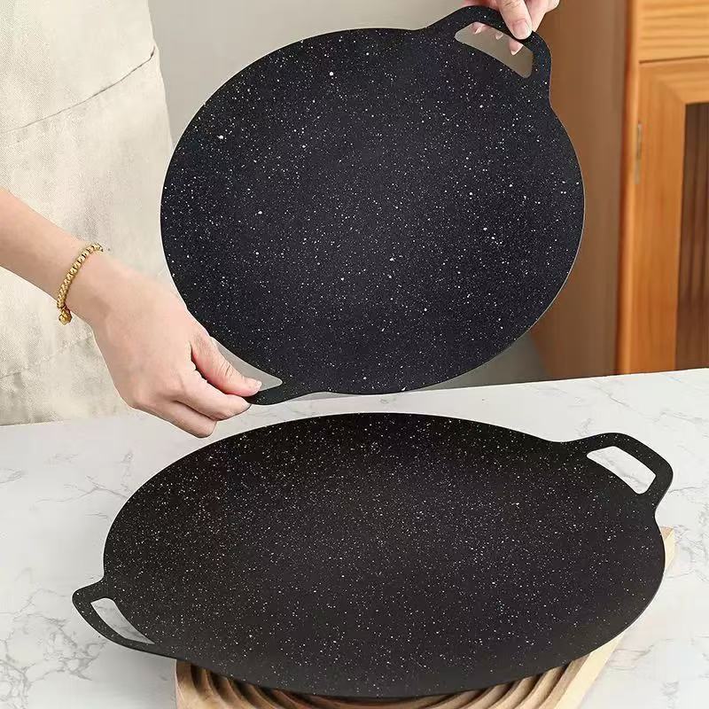 Thin Korean Grill Pan,Round BB - Korean Bbq Grill 评论和价格